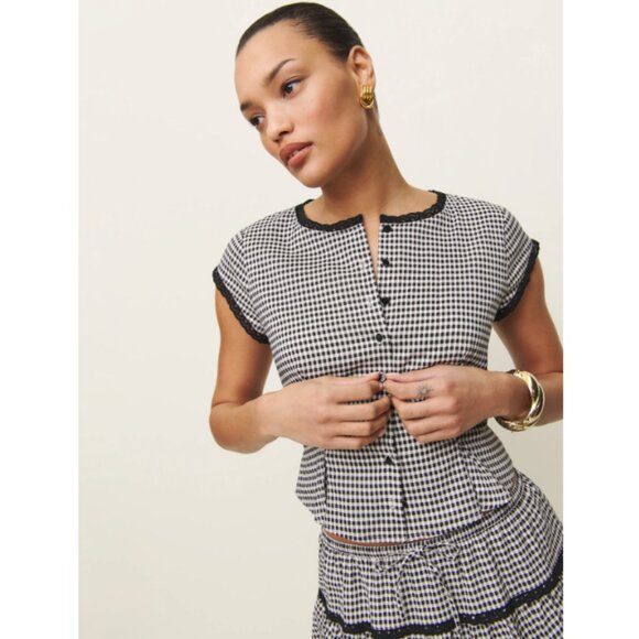 Reformation Valetta Two Piece - Remy Check - Picture 5 of 9